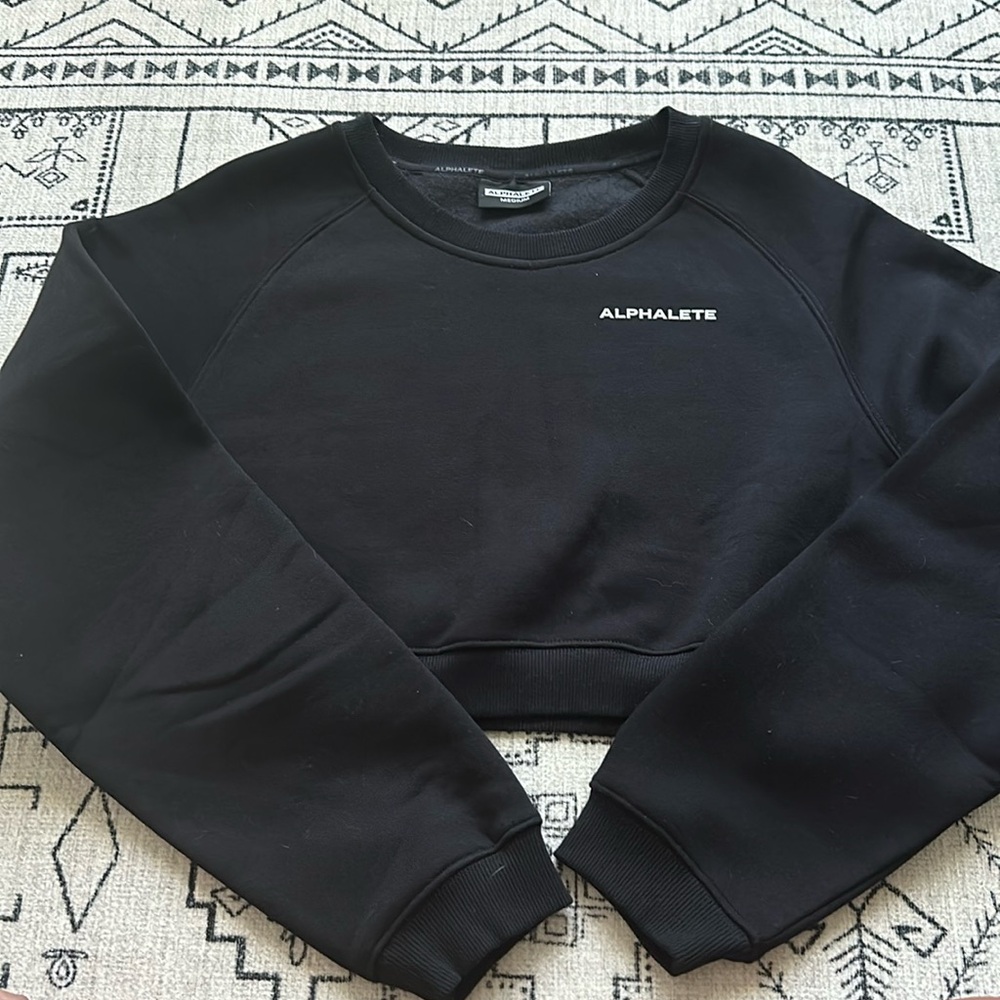 Alphalete Classic Crew - Black